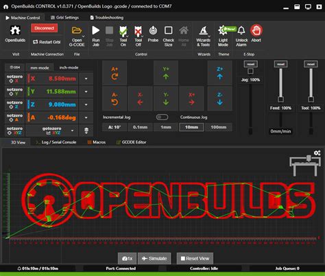 OpenBuilds Software: OpenBuilds CONTROL and OpenBuilds .